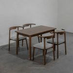 Set Meja Makan Minimalis 4 Kursi Kayu Jati YMJ-SKM 229