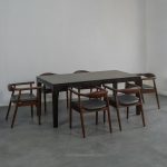 Set Meja Makan Minimalis 6 Kursi Kayu Jati YMJ-SKM 227