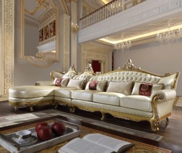 sofa leter l mewah