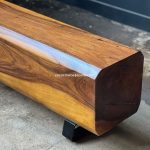 Furniture Bangku Kayu Trembesi Kombinasi Besi Holo YMJ-KS 22 - Image 2