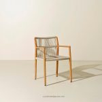 Kursi Cafe Minimalis Kayu Jati Kombinasi Rope YMJ KC 75