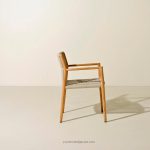 Kursi Cafe Minimalis Kayu Jati Kombinasi Rope YMJ KC 75 - Image 3