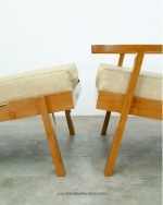 Furniture Kursi Malas Minimalis Kayu Jati Kombinasi Ottoman YMJ-KS 26 - Image 4