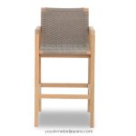 Kursi Bar Kayu Kombinasi Kulit Sintetis YMJ KBR 83 - Image 2