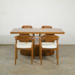 Set Meja Makan Minimalis 4 Kursi Kayu Jati YMJ-SKM 233 - Image 2