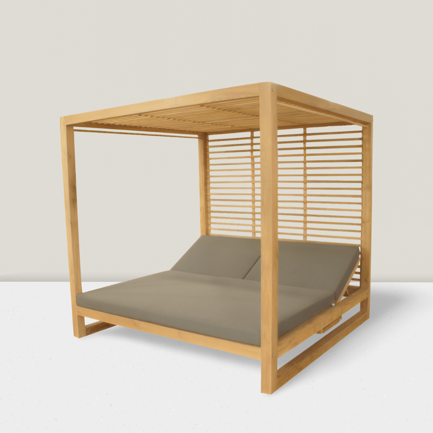 Kursi Kolam Renang Model Kanopi Kayu Jati YMJ-FTM 21