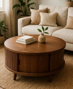 Meja Bulat Minimalis