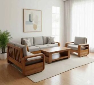 Furniture jati berkualitas dengan finishing natural