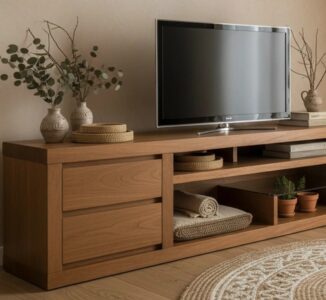Furnitur TV untuk ruang keluarga
