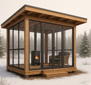 Gazebo jati untuk taman